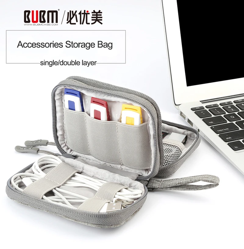 Чехол для флеш-накопителя BUBM mini USB, универсальная переносная сумка для цифрового хранения, кабель для наушников, u-диск, чехол для путешествий, органайзер для карт памяти