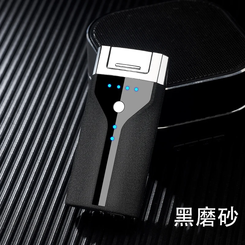 Ветрозащитная Зажигалка Usb зарядка электронная двойная дуга плазменный Пульс
