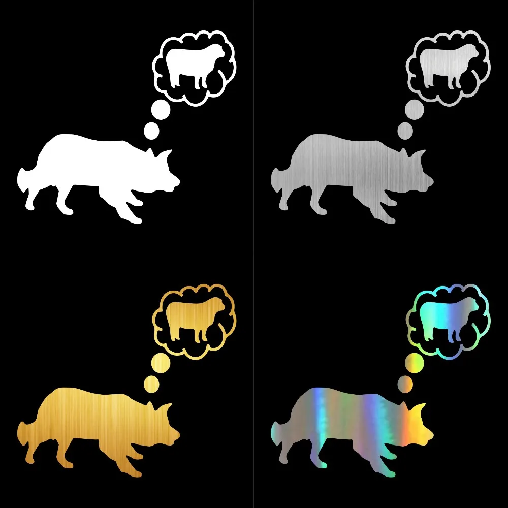 Автомобильные наклейки tangcredy Border Collie Sheep 2-я половинная цена Виниловая наклейка