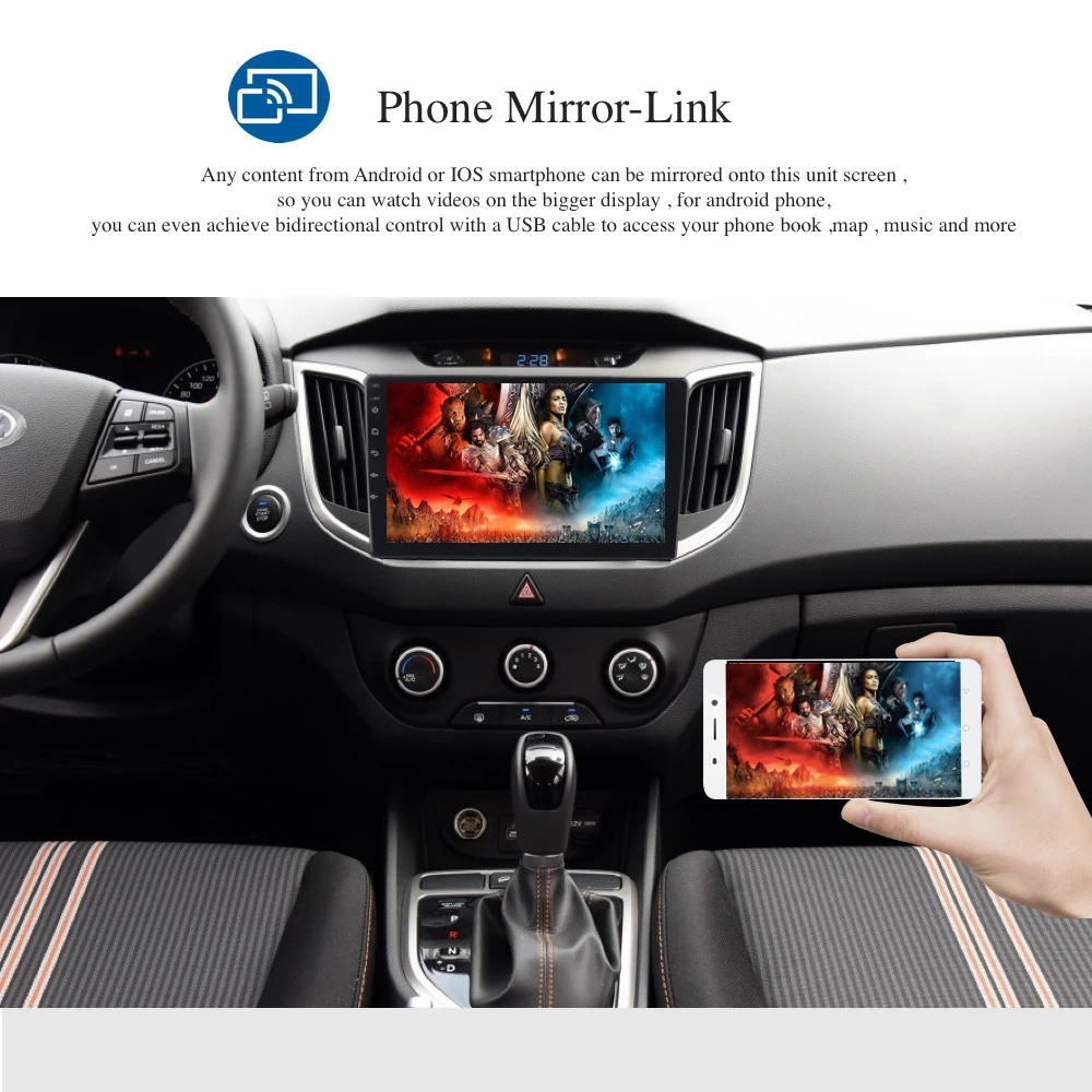 10 2 &quot1 din Android 8 0/7 1 Авторадио для Hyundai IX25 GPS навигация 2014 2015 2016 встроенный WIFI Bluetooth