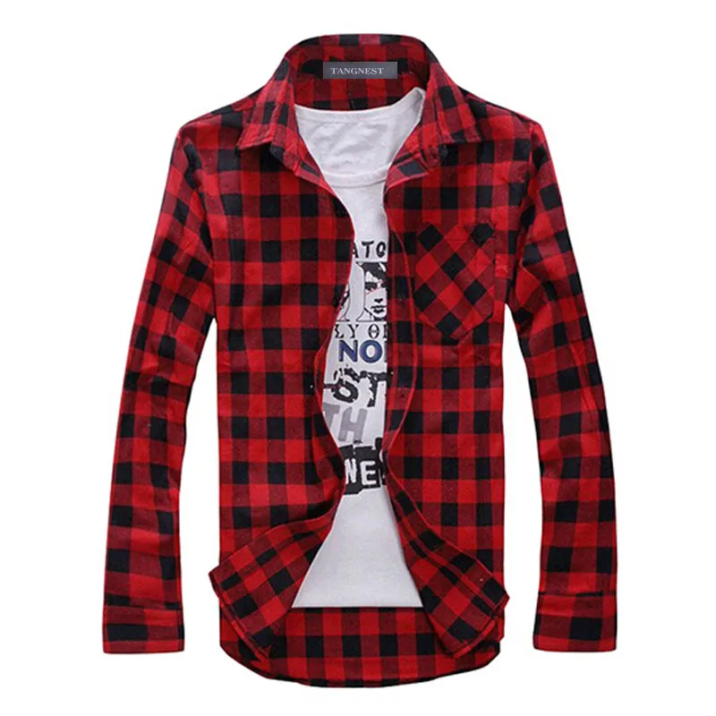 HOWL LOFTY Мужская рубашка в клетку Camisas новинка 2017 модная клетчатая с длинными