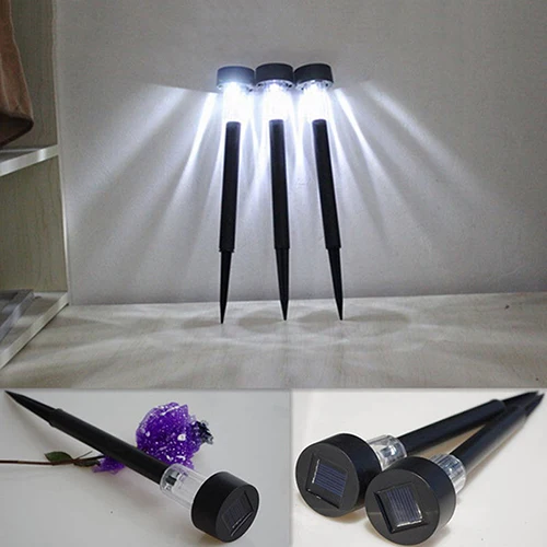 1 Шт. Портативный Открытый Солнечный СВЕТ Лужайки Свет Сада Путь Ставка Спот