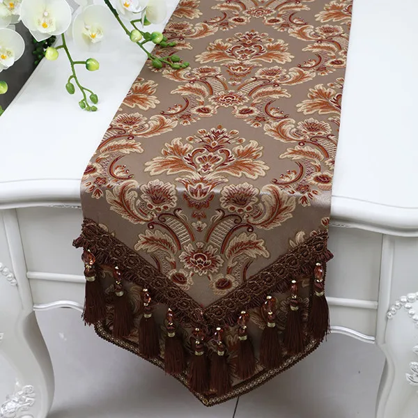 Style 8 Proud Rose Европейский стиль настольная дорожка с кисточками настольный флаг мода Бытовая настольная дорожка украшение роскошная кровать флаг - Цвет: Style 8