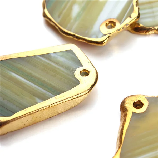 1 шт./лот модные нестандартные украшения подвески из натурального зеленого камня