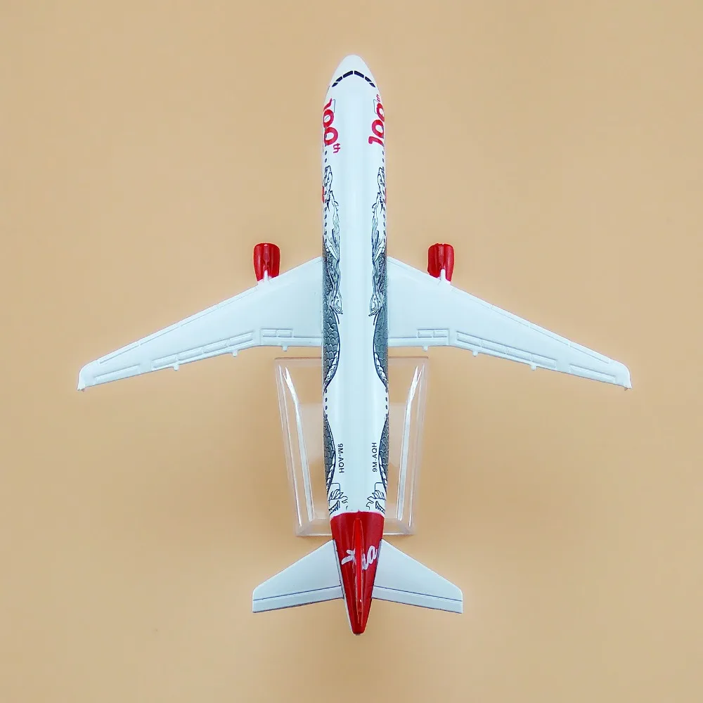 16 см Asia Air Dragon Airbus 320 A320 100th Airlines модель самолета Airways сувенир коллекции бесплатная
