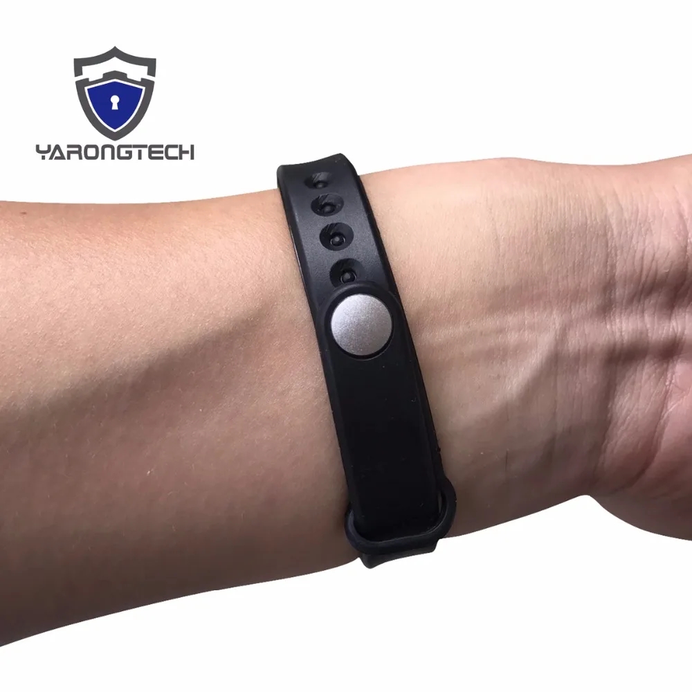 Новый дизайн 13 56 МГц ISO14443A MIFARE Classic 1K черный NFC силиконовый браслет rfid (комплект из