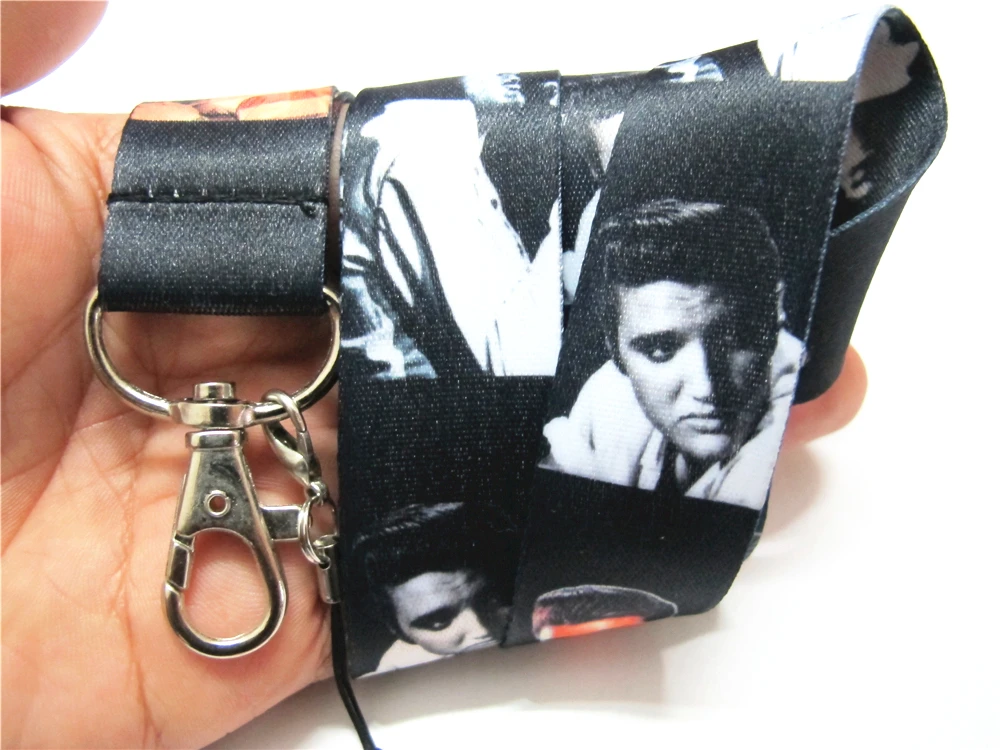 Ремень Hensongift Elvis Presley для ключей удостоверения личности ремни на шею телефона |