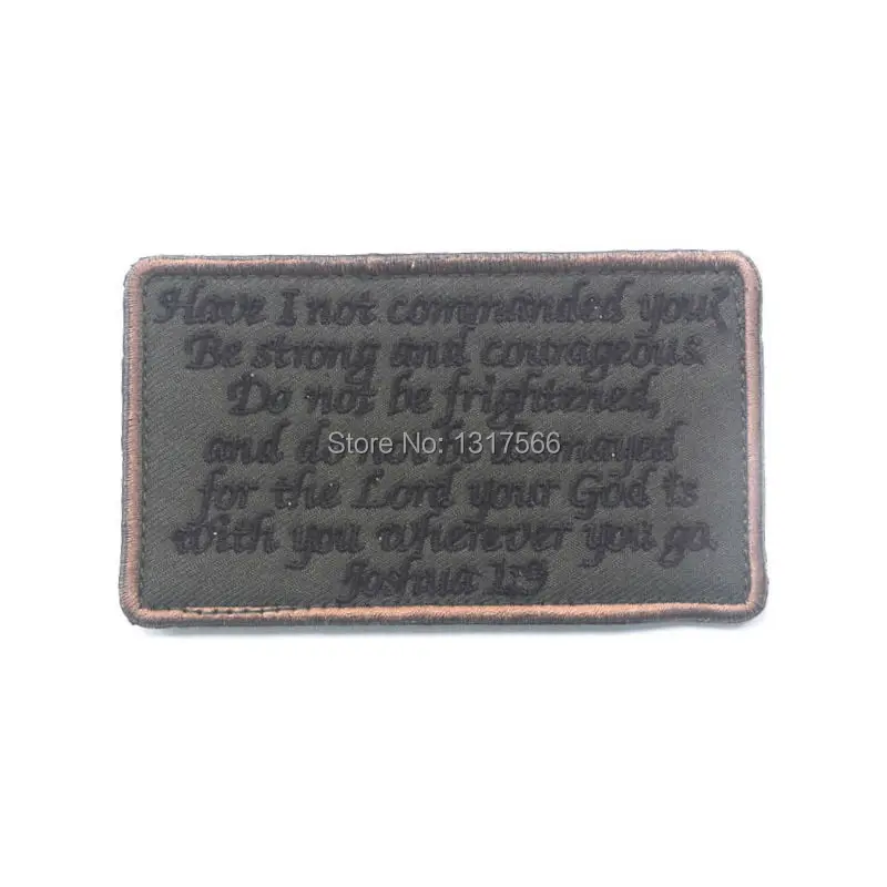 Вышитая эмблема библейские поговорки вышитые нашивки военные тактические
