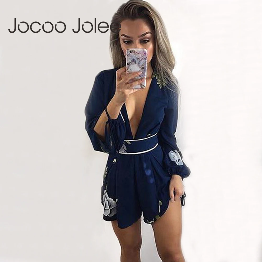 Женский пляжный комбинезон Jocoo Jolee Sprint с цветочным принтом и открытой спиной