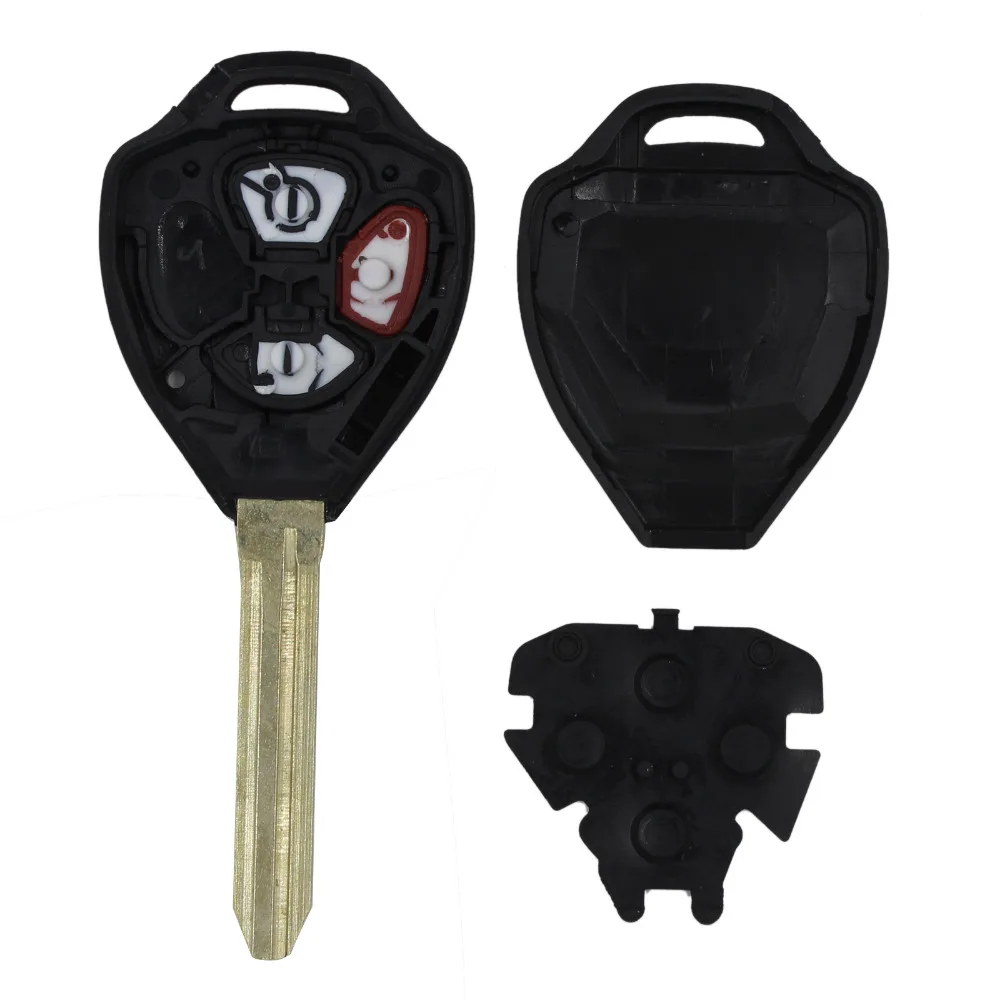 KEYYOU 3 кнопки дистанционного ключа автомобиля оболочки чехол Fob ЗАМЕНА для Toyota