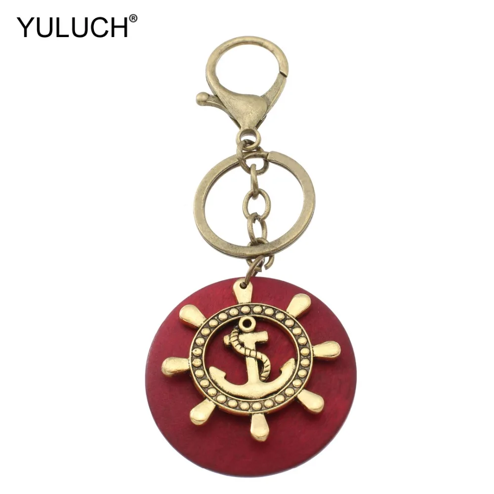 YULUCH винтажный пиратский брелок якорный подарок для женщин унисекс подвесная