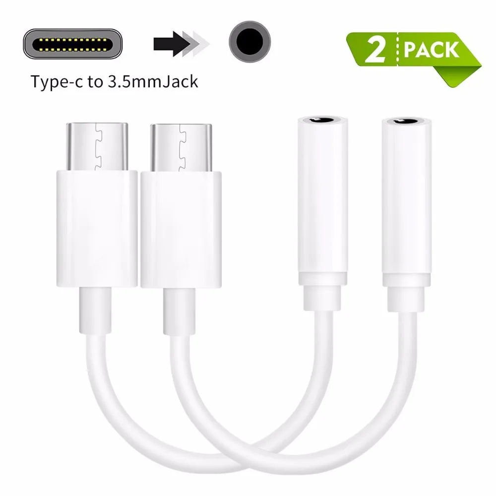 2 шт. anskp Тип USB C до 3.5 мм наушники кабель адаптер Aux для LeTV 2pro Max2 Pro 3 Xiaomi 6|cable headphone|3.5mm