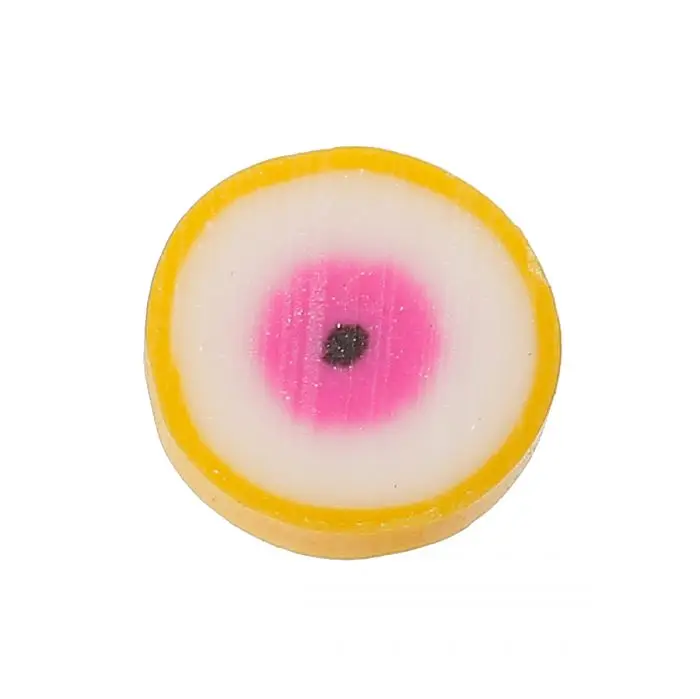 Полимерная глина кабошон скрапбукинг украшения Apple оранжевый 10.0 мм диаметр 200 шт.