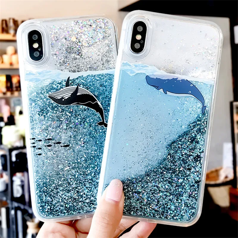 Динамичный жидкий песок мягкий чехол для Samsung Galaxy A6 A8 A7 2018 A750 S9 S8 плюс S7 край A3 A5 2017
