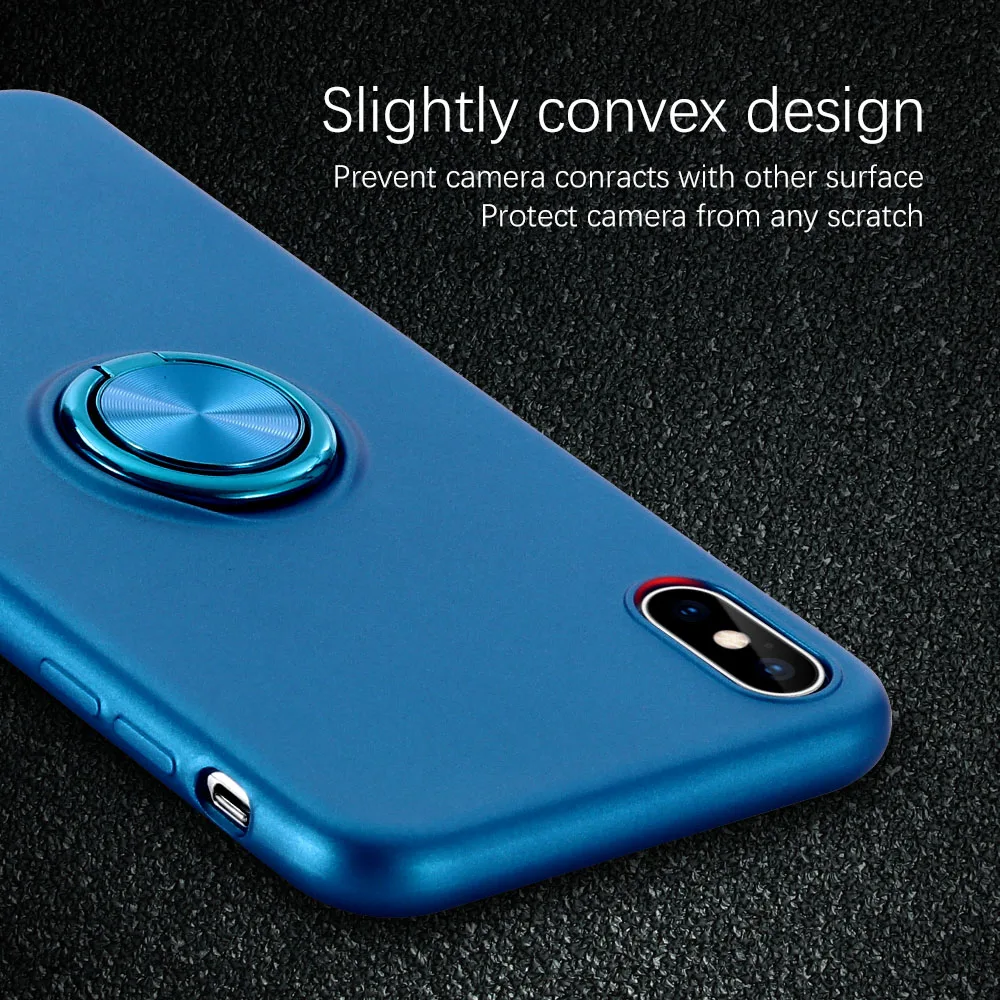 NYFundas 360 держатель магнитный штатив Телефон чехол для iPhone 7 8 6s 6 Plus бампер задние