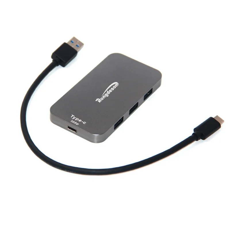 

USB-хаб с интерфейсом Thunderbolt, USB Type C, 3,0, 3 порта