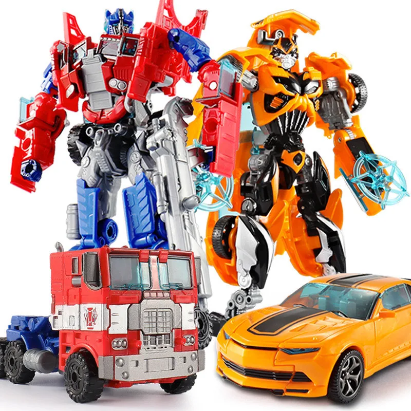 19 5 см модель Трансформация Робот-автомобиль экшн-игрушки пластиковые игрушки