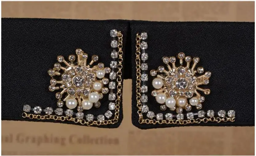 2018 рубашка искусственный воротник белый и черный галстук украшение для костюма