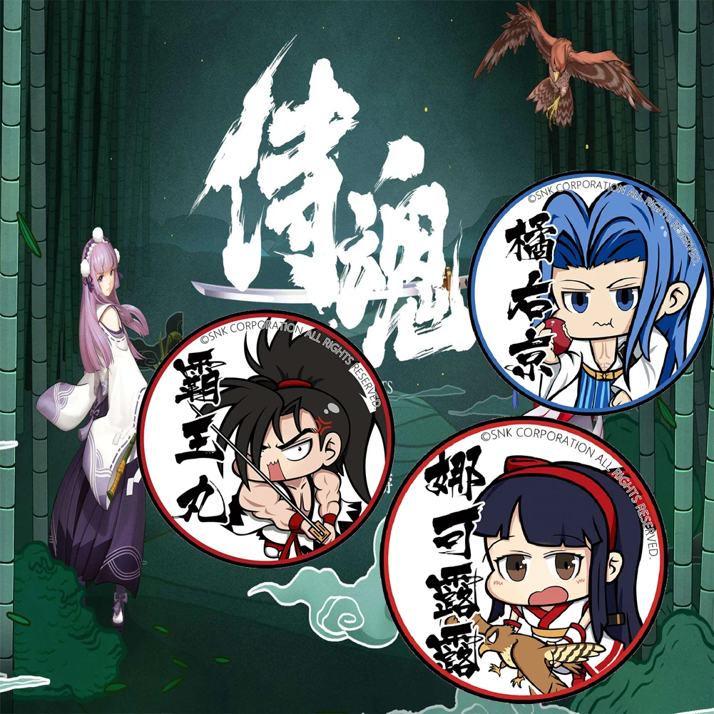 Brdwn Samurai Shodown Spirit Ukyo Tachibana nakorulu Haohmaru значок Косплея| |