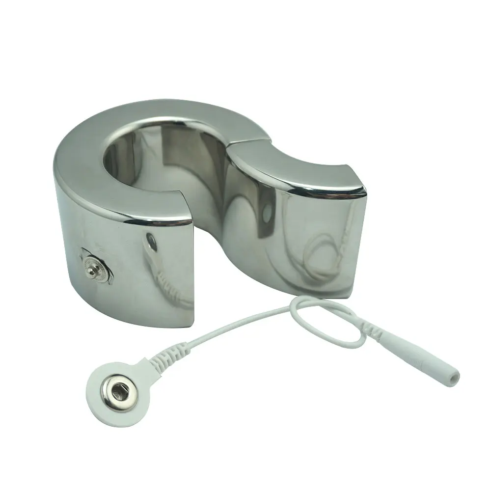 Электрошоковое металлическое магнитное кольцо на пенис из нержавеющей стали 5