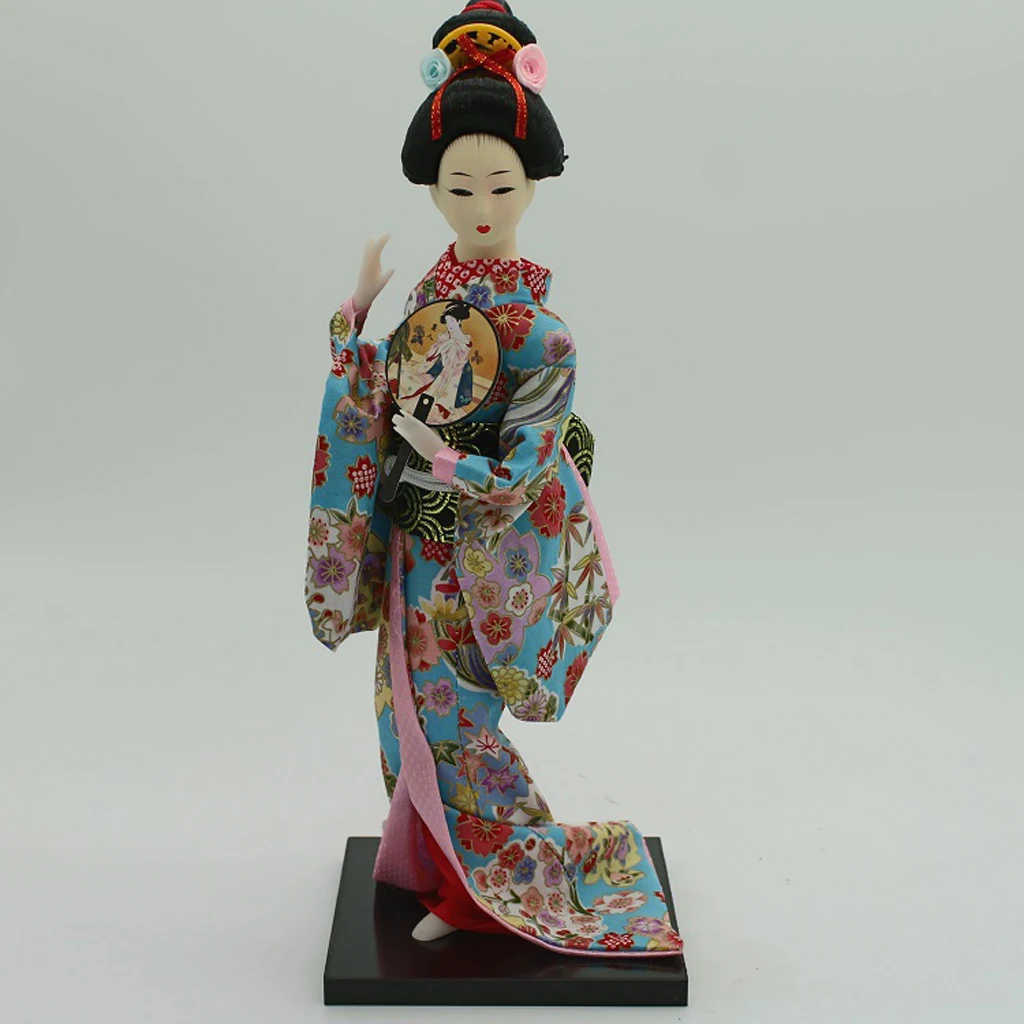 12 дюймов японское кимоно гейша куклы Kokeshi ремесла украшение Цветочная одежда |