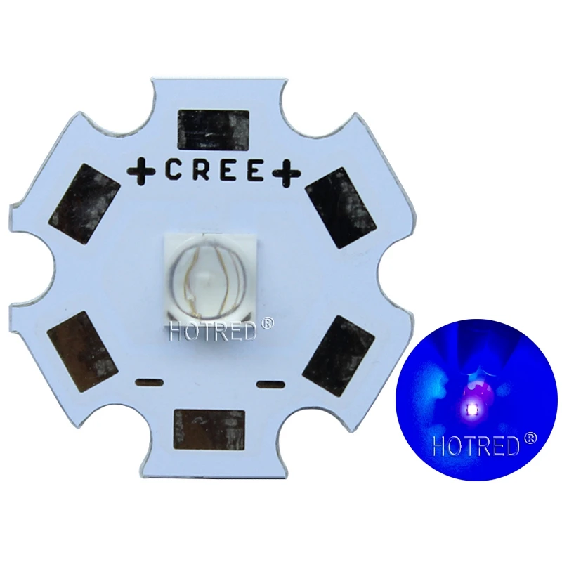 Светодиодный излучатель Everlight 10 шт. 3 Вт 3535 ультрафиолетовый нм высокая мощность
