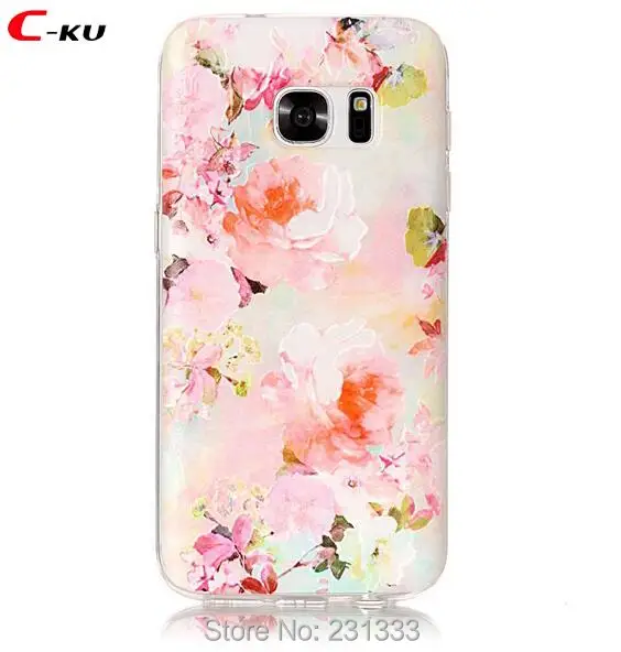 Мягкий рельеф ТПУ с рисунком c ку чехол для Samsung Galaxy S7 EDGE S8 PLUS A3 A5 J3 J5 J7 2017 Nokia 6