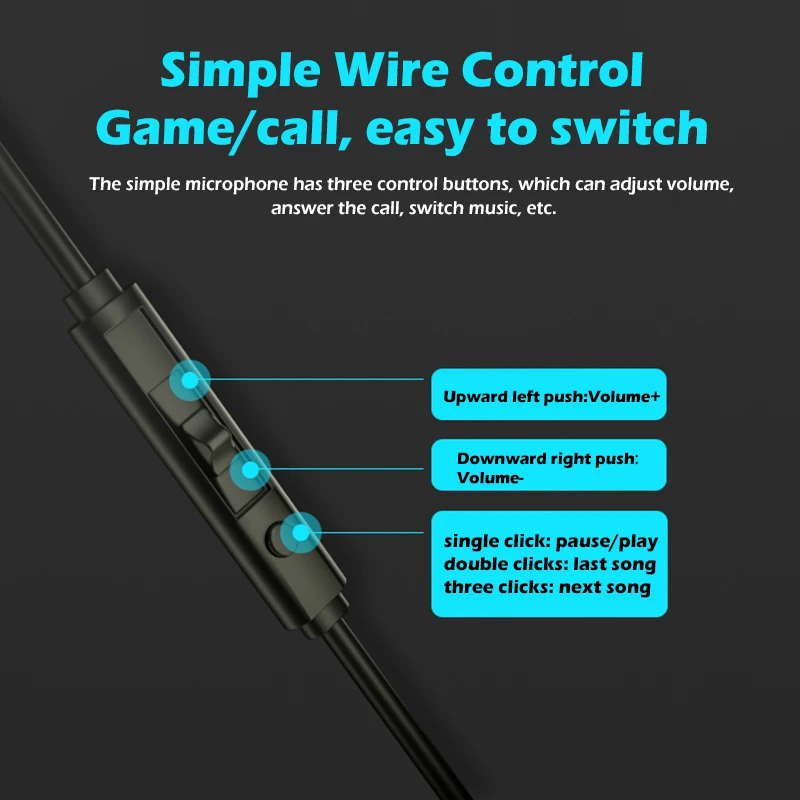 Игровые наушники вкладыши 3D с вибрационным звуковым эффектом шумоподавляющие