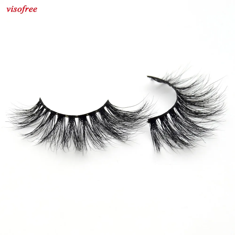 Visofree ресницы 3D норковые пересекающие накладные ручная работа полные полосы для