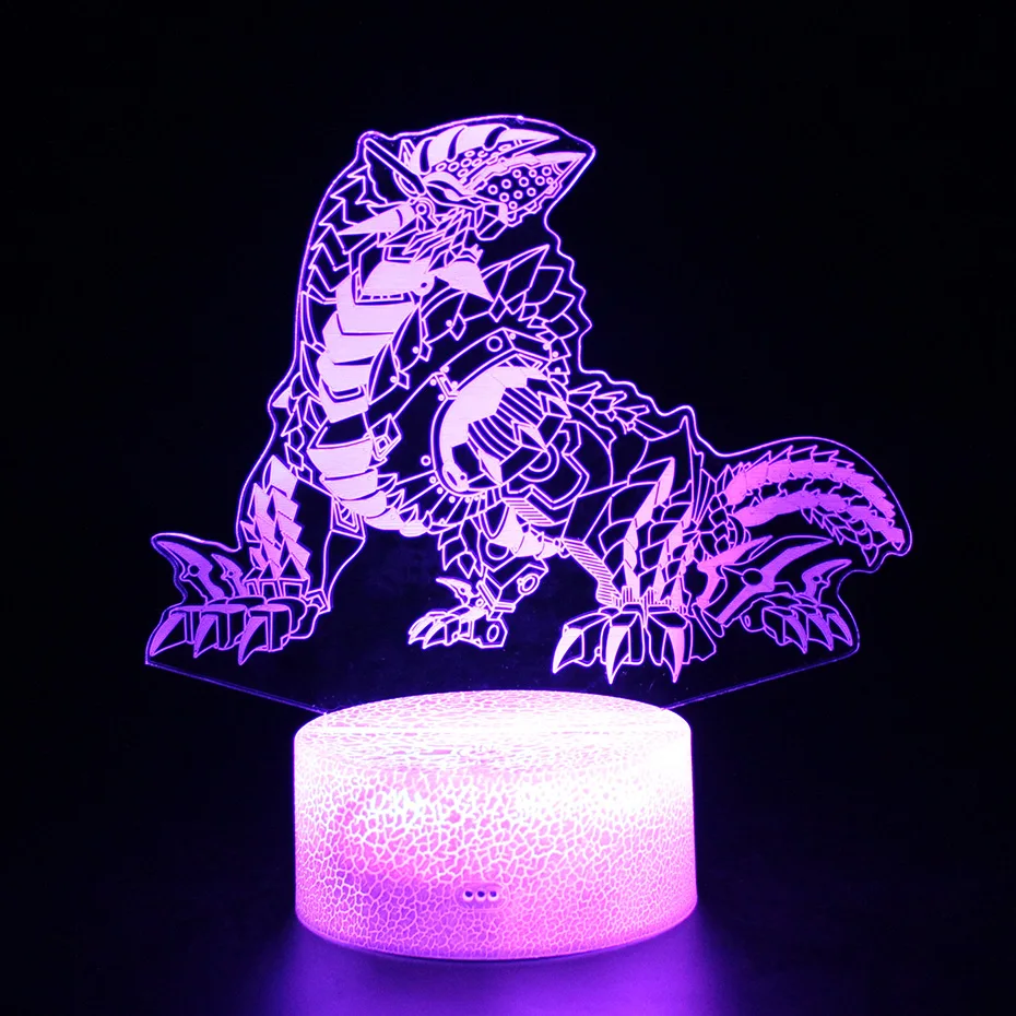 Детские светодиодные лампы игрушки динозавр RGB цвет USB лампа подарки 3d ночник