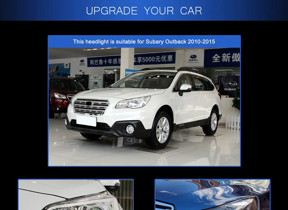 AKD Тюнинг автомобилей фары для Sabaru Outback Legacy светодиодные фары DRL ходовые огни биксеноновые фары Противотуманные фары с ангельскими глазками авто