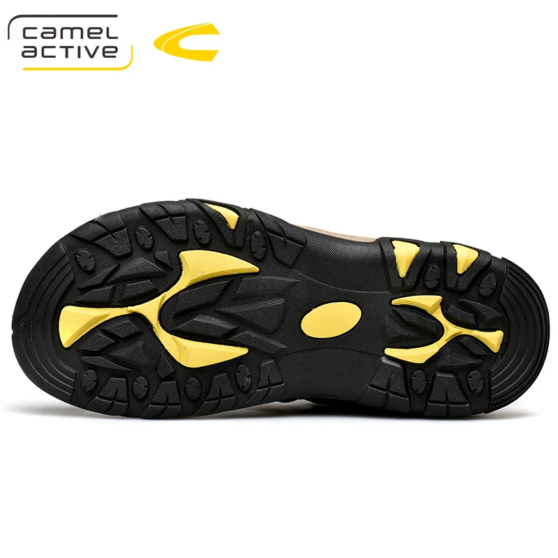 Camel Active 2019 New High Quality Summer Men Sandals Genuine Leather Comfortable Hook &amp Loop Shoes Fashion Casual | Обувь