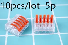 10 шт./лот 222-412 PCT-212 PCT212 Универсальный Компактный проводной разъем 2 pin, проводниковый Блок рычаг 0,08-2.5mm2