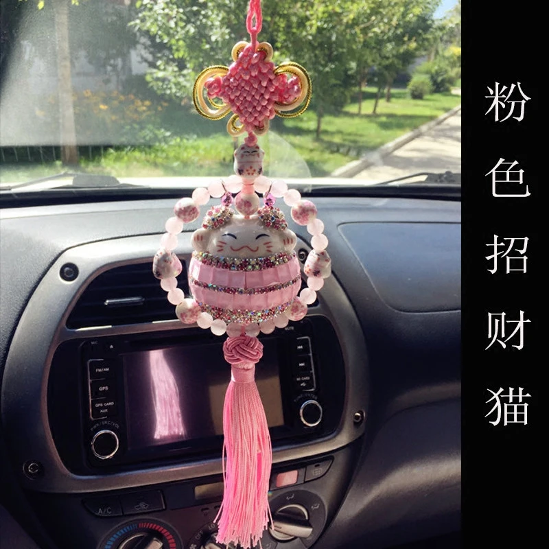 Китайская керамическая подвесная Автомобильная подвеска с изображением кошки