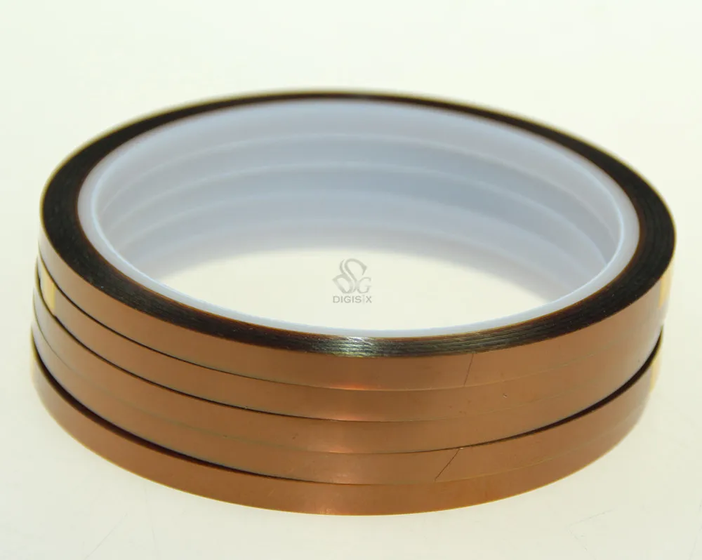 Hot Sale 5mm X 33m 100ft High Temperature Heat Resistant Polyimide Adhesive Tape for Electronic Industry BGA | Инструменты
