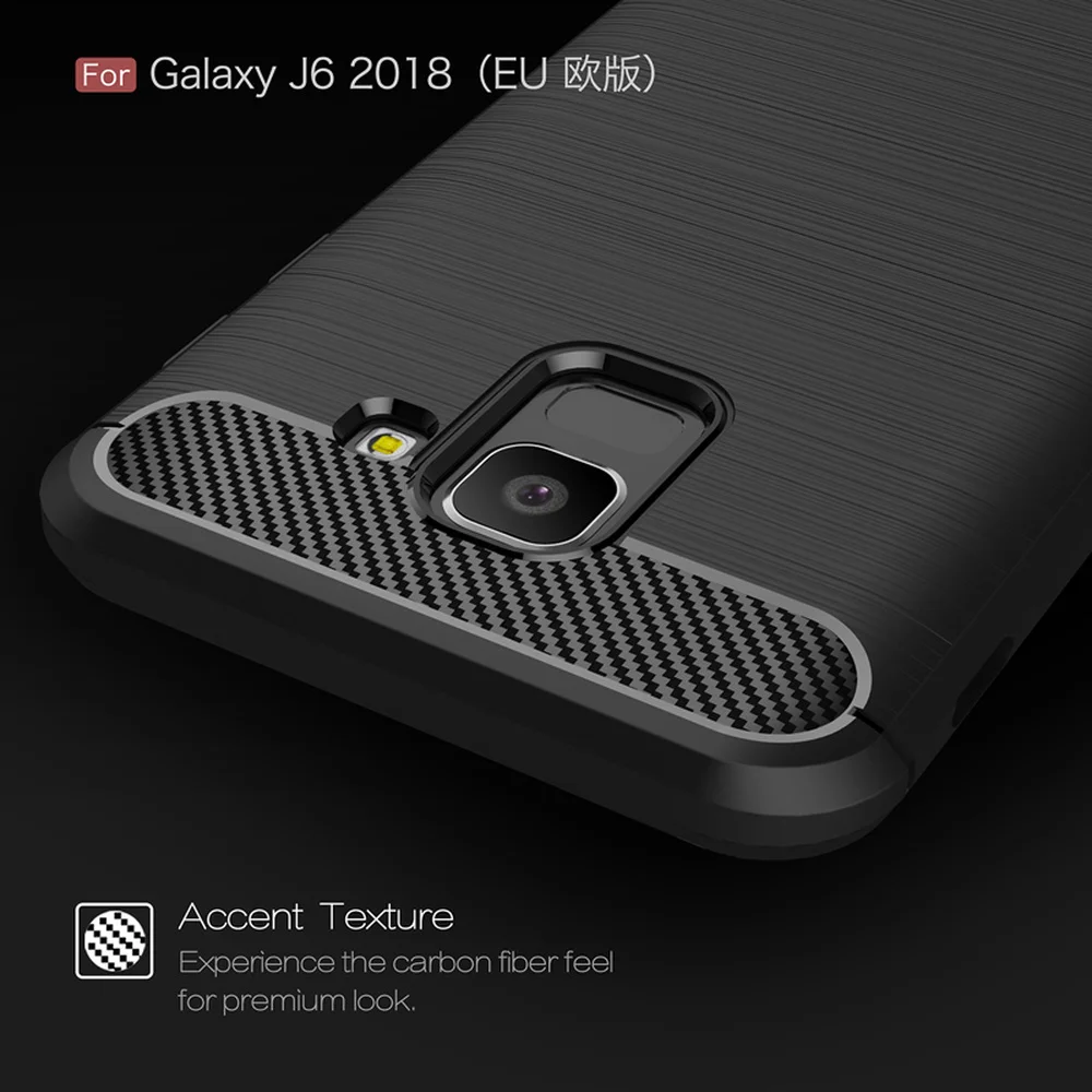 Мягкий чехол для Samsung Galaxy J6 2018 J 6 Силиконовый противоударный матовый SM J600F/DS J600FN/DS
