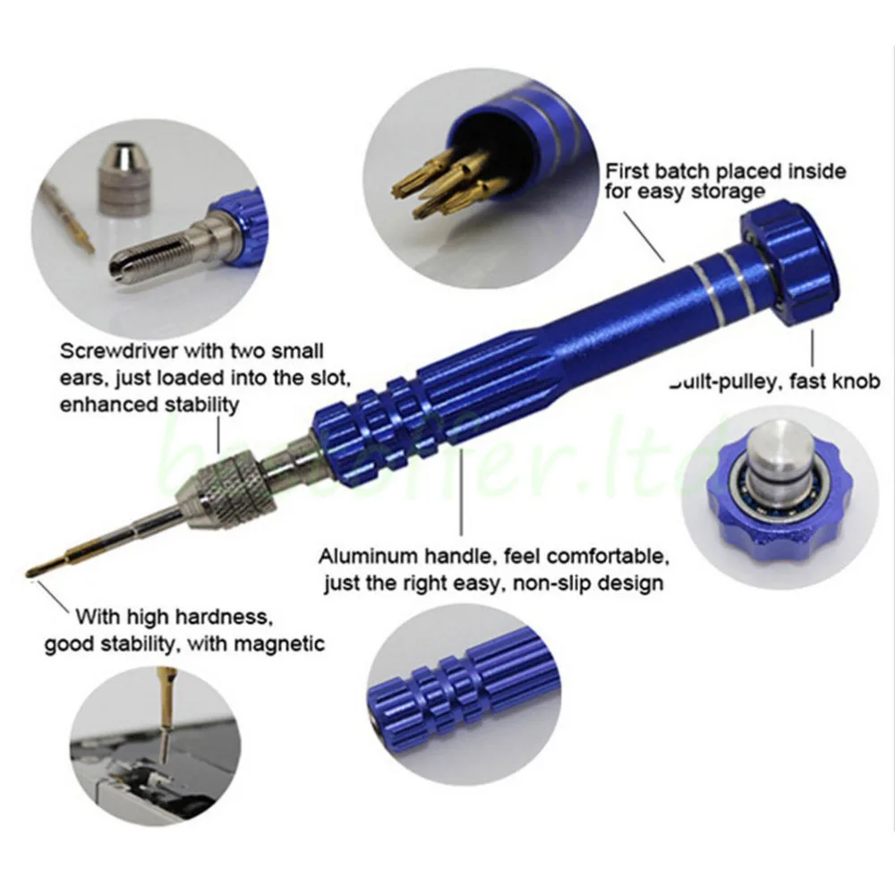 5 в 1 Набор отверток для ремонта iPhone 6 7 HTC iPad Tablet|screwdriver set|tools screwdriver5 in1 |