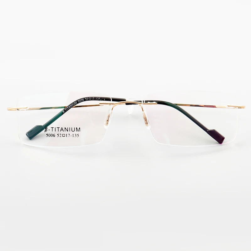 

Sunny spot wholesale new frameless memory metal myopia glasses frame anti-blue computer radiation glasses frame