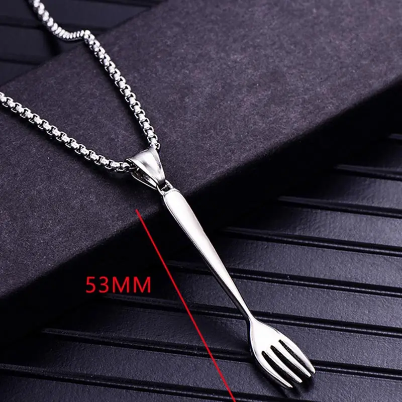 ZFVB Новый Классический западный нож ложка ожерелье в виде вилки для мужчин и
