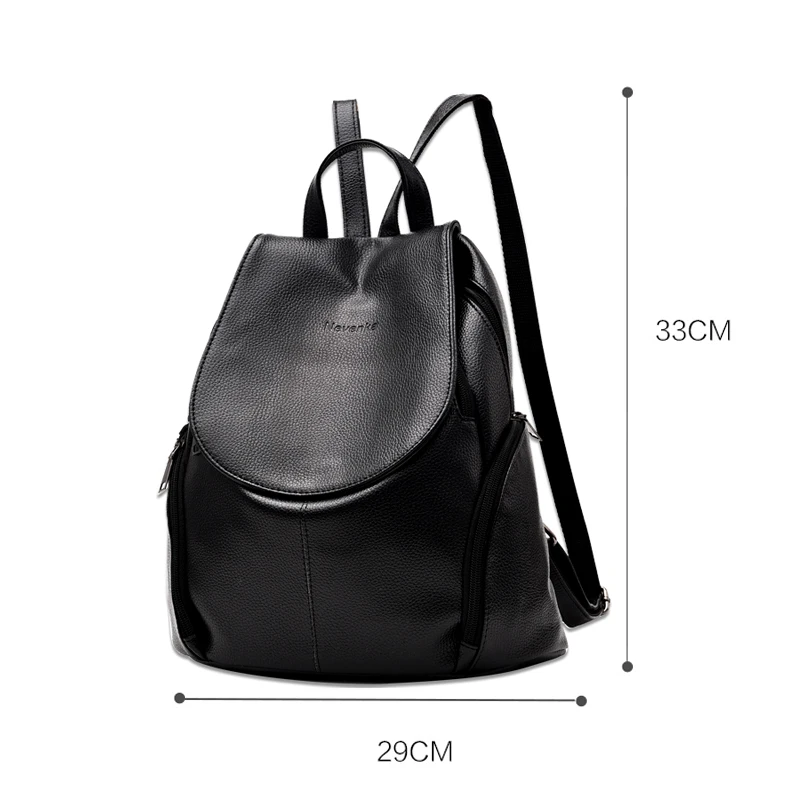 Nevenka женские рюкзаки модные кожаные сумки на молнии повседневные плечо Mochila