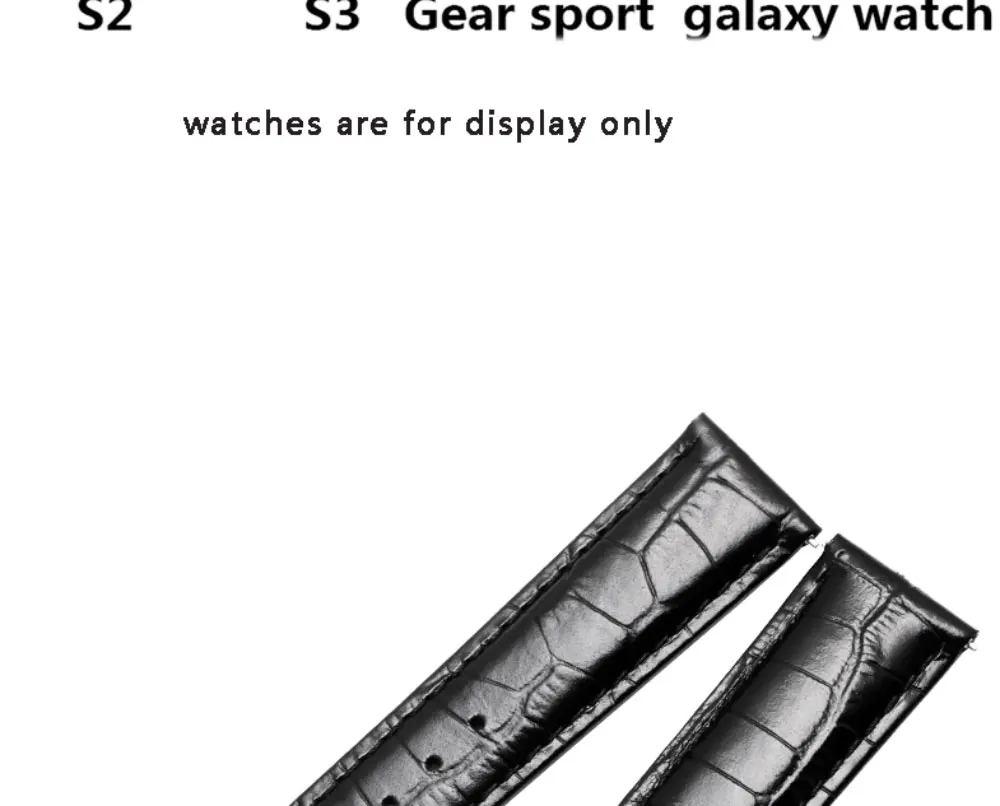 Кожаный ремешок с крокодиловым принтом для samsung Galaxy 46 мм 42 мм gear S3 S2 классический спортивный ремешок сменный Браслет