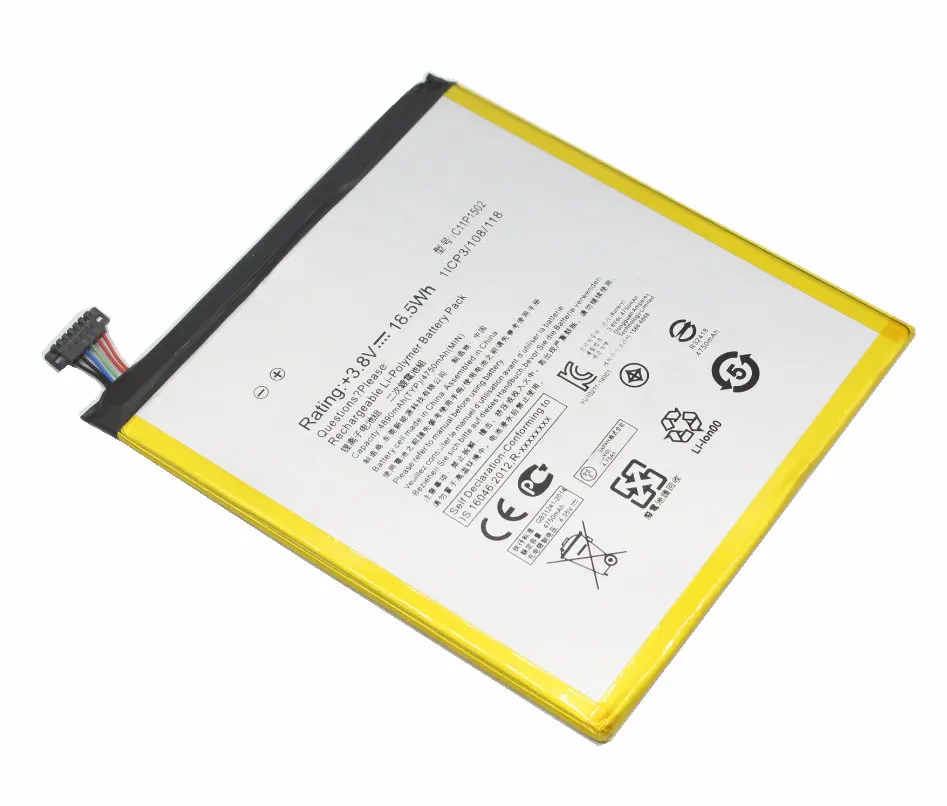 Сменный литий ионный аккумулятор для планшета ASUS ZENPAD 10 Z300C Z300CL Z300CG P023 P01T 4890 1 шт. 3 8
