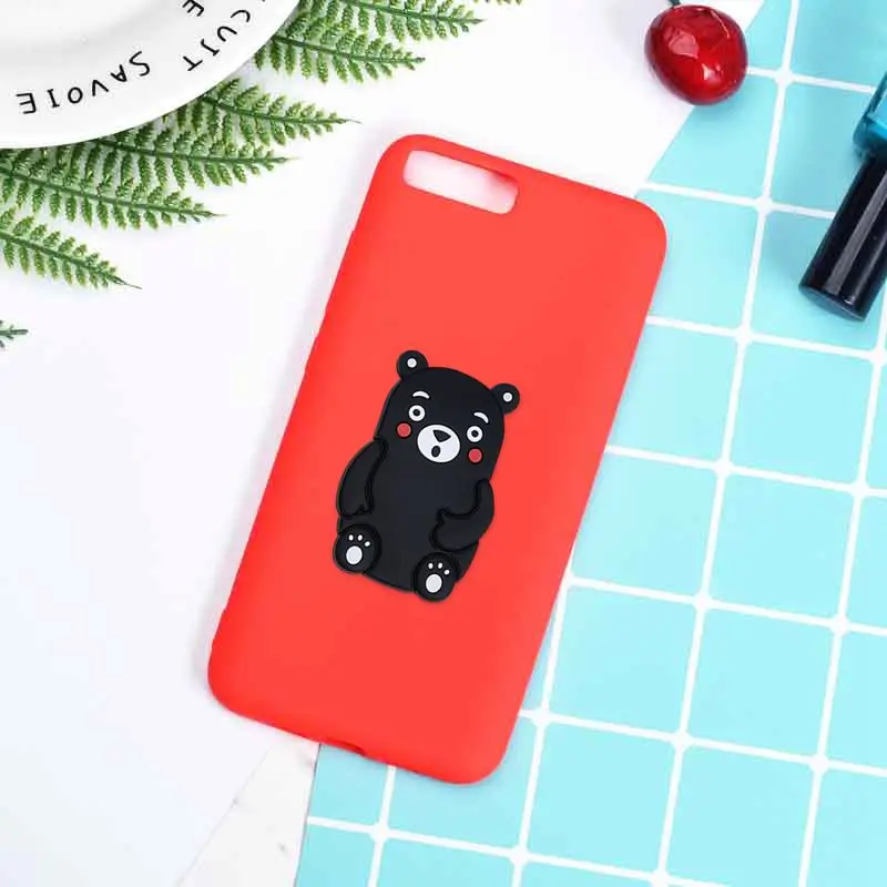 Case For Xiaomi Mi 6 Mi6 5.15&quot 3D Kawaii Kumamon Cute Stupid Bear Back Cover Xiomi Candy Lovely Silicone Cartoon Soft Lanyard |