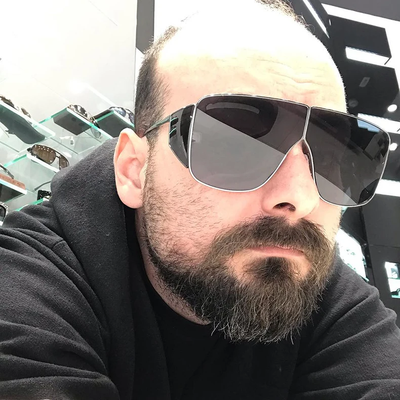 JackJad 2020 Модные солнцезащитные очки большого размера с защитной маской женские
