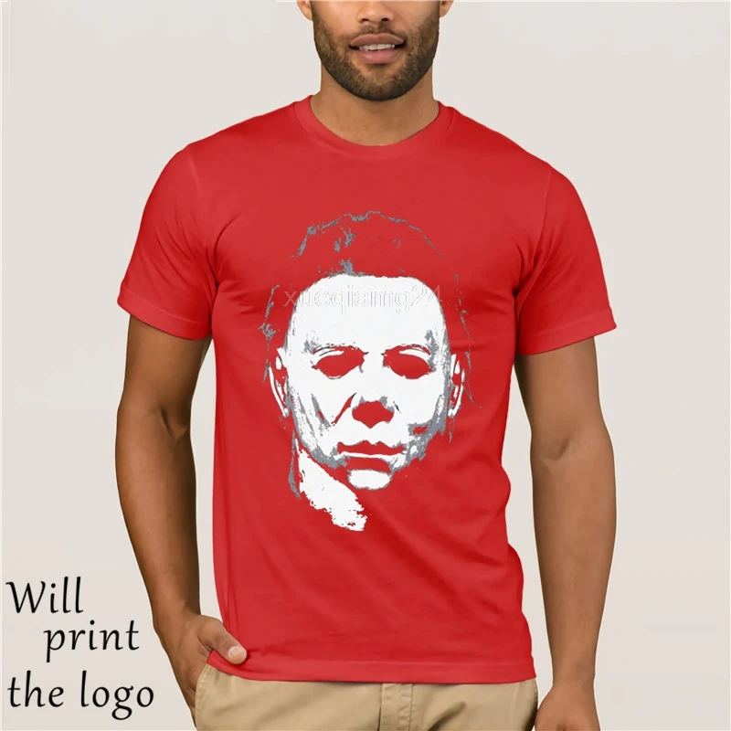 Рок REBEL Хэллоуин Майкл Майерс портрет T-SHIRT.webp | Мужская одежда
