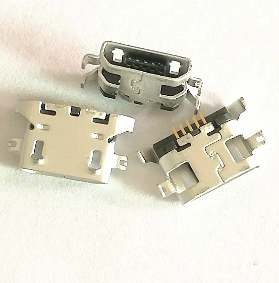 100 шт./лот микро USB 5pin 1 28 мм без побочных плоский рот скручивания сторона женский