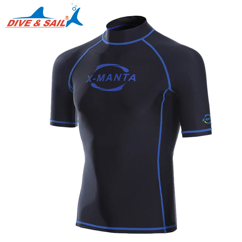 DIVE& SAIL Lycra UPF 50+ рашгарды для мужчин, боди, костюмы, раздельные, для сноркелинга, дайвинга, кожи, анти-УФ, одежда для серфинга, спорта, плавания, одежда