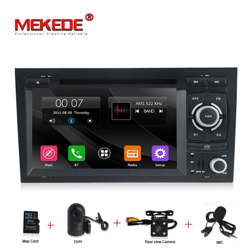 Бесплатная доставка HD 2 Din емкостный экран автомобильный DVD для audi A4 2002 2008 S4 RS4 8E 8F B9