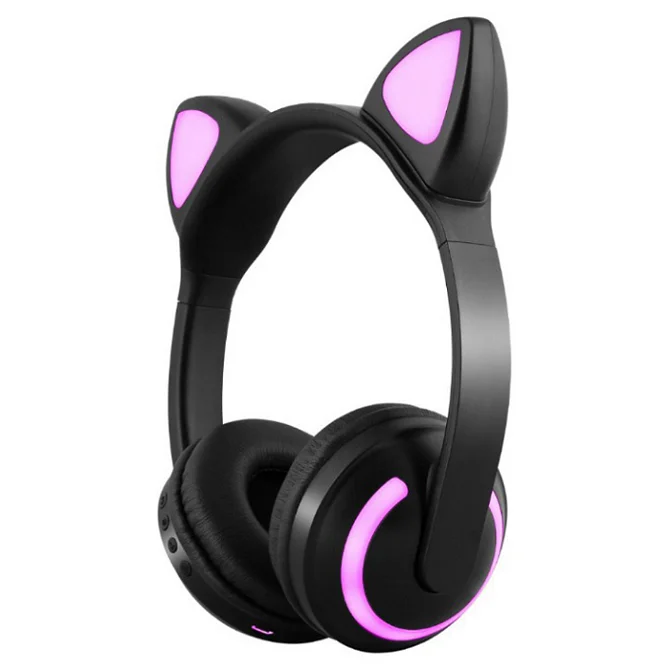 Bluetooth наушники, гарнитура, стерео беспроводные наушники, Bluetooth гарнитура Cat с микрофоном для мобильного телефона, ПК, музыки, игр - Цвет: Headphone