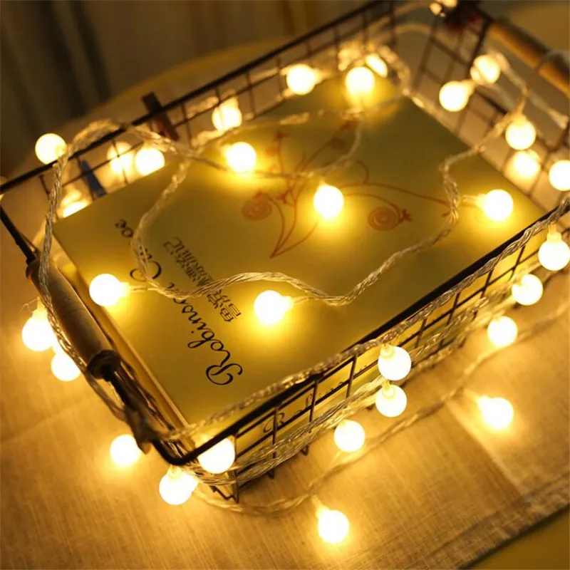 Рождественская светодиодная гирлянда с 28 шариками 5 м|fairy lights|christmas fairy lightschristmas